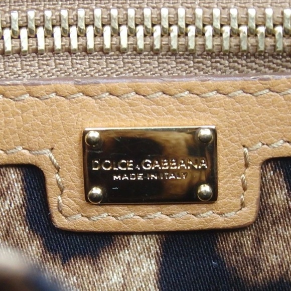 Dolce & Gabbana Padlock Leather Shoulder Bag π - Picture 6 of 16